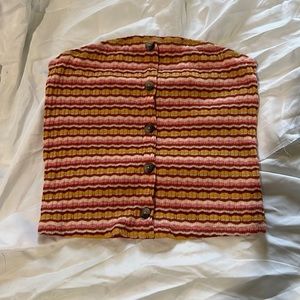 American Eagle stripped tube top